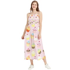 Cupcakes! Boho Sleeveless Summer Dress by fructosebat