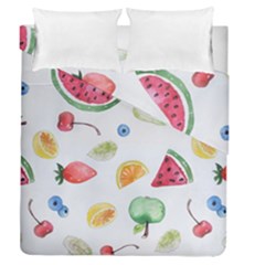 Fruit! Duvet Cover Double Side (queen Size) by fructosebat