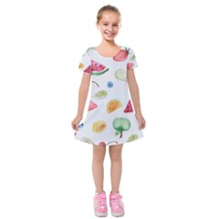 Fruit! Kids  Short Sleeve Velvet Dress by fructosebat