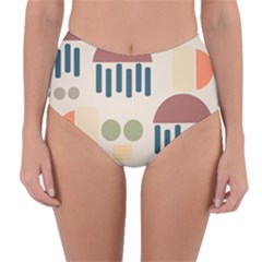 Art Background Abstract Design Reversible High-waist Bikini Bottoms by Jancukart
