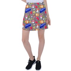Autumn Seamless Background Leaves Tennis Skirt by Jancukart