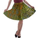 Art 3d Windows Modeling Dimension A-line Skater Skirt View1