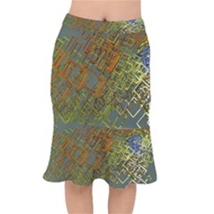 Art 3d Windows Modeling Dimension Short Mermaid Skirt by Ravend