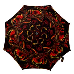 Modern Art Design Fantasy Surreal Orange Hook Handle Umbrellas (medium) by Ravend