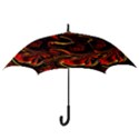 Modern Art Design Fantasy Surreal Orange Hook Handle Umbrellas (Small) View3