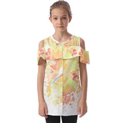 Bird Lover T- Shirtbird T- Shirt (17) Fold Over Open Sleeve Top by maxcute
