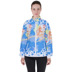 Bird Lover T- Shirtbird T- Shirt (2) Women s High Neck Windbreaker by maxcute