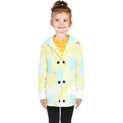 Birds Illustration T- Shirtbird T- Shirt (3) Kids  Double Breasted Button Coat by maxcute