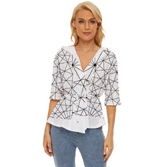 Black And White Pattern T- Shirt Black And White Pattern 8 Lightweight Drawstring Hooded Top by maxcute