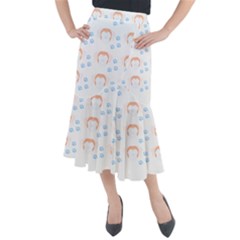Boxer Dog Pattern T- Shirt Boxer Dog Pattern T- Shirt Midi Mermaid Skirt by maxcute