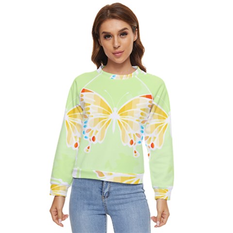 Butterfly Art T- Shirtbutterfly T- Shirt (1) Women s Long Sleeve Raglan Tee by maxcute