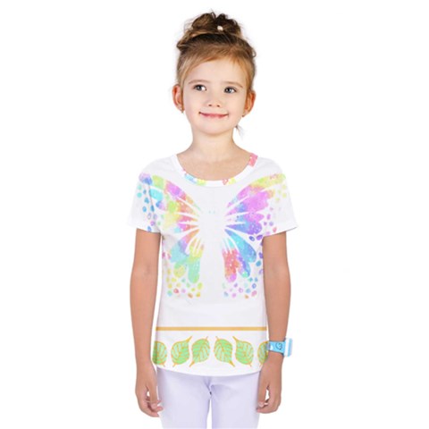 Butterfly Art T- Shirtbutterfly T- Shirt Kids  One Piece Tee by maxcute