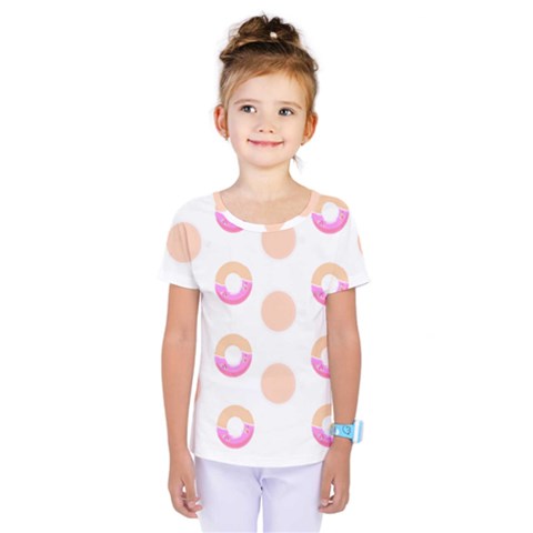 Coffee Donut Patterns T- Shirt Coffee & Donut Patterns T- Shirt Kids  One Piece Tee by maxcute