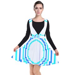Easter Eggs T- Shirt Easter Egg Design T- Shirt Plunge Pinafore Dress by maxcute