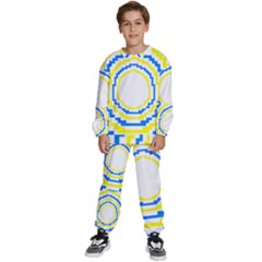 Easter Eggs T- Shirt Easter Eggs Pattern T- Shirt Kids  Sweatshirt Set by maxcute