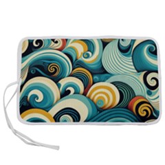 Waves Pen Storage Case (l) by fructosebat