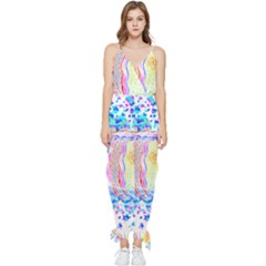 Fishing Lover T- Shirtfish T- Shirt (6) Sleeveless Tie Ankle Chiffon Jumpsuit by maxcute