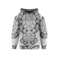 Flower Of Life T- Shirt Flower Of Life Mandala T- Shirt Kids  Zipper Hoodie by maxcute