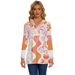 Flower T- Shirt Keep On Growing T- Shirt Long Sleeve Drawstring Hooded Top by maxcute
