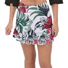 Hawaii T- Shirt Hawaii Flaw Pattern T- Shirt Fishtail Mini Chiffon Skirt by maxcute