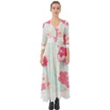 Hawaii T- Shirt Hawaii Lis Flowers Trend T- Shirt Button Up Boho Maxi Dress View1