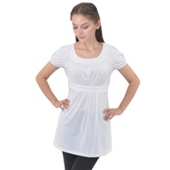 Henna Alphabet T- Shirt Henna Alphabet N Puff Sleeve Tunic Top by maxcute