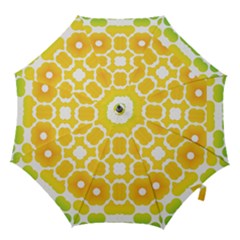 Yellow Seamless Pattern Hook Handle Umbrellas (medium) by Ravend