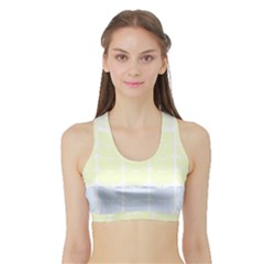Pattern T- Shirt Abstract Geometric Repeat Leaf Pattern T- Shirt Sports Bra With Border by maxcute