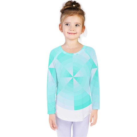 Pop Art T- Shirt Cool Color Wheel T- Shirt Kids  Long Sleeve Tee by maxcute