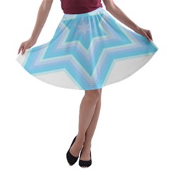 Pop Art T- Shirt Retro Star T- Shirt A-line Skater Skirt by maxcute