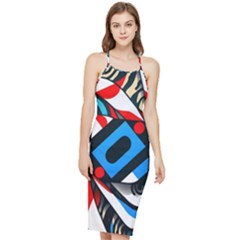 Abstract Background Pattern Bodycon Cross Back Summer Dress by Jancukart