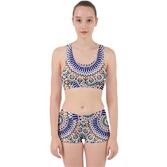 Tiles T- Shirttile Pattern, Moroccan Zellige Tilework T- Shirt Work It Out Gym Set by maxcute
