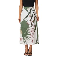 Tropical T- Shirt Tropical Graceful Cauliflory T- Shirt Classic Midi Chiffon Skirt by maxcute