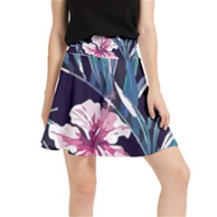Tropical T- Shirt Tropical Graceful Flower T- Shirt Waistband Skirt by maxcute