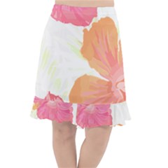 Tropical T- Shirt Tropical Pattern Floridense T- Shirt Fishtail Chiffon Skirt by maxcute