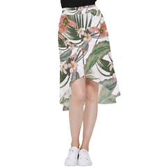 Tropical T- Shirt Tropical Pattern Quiniflore T- Shirt Frill Hi Low Chiffon Skirt by maxcute