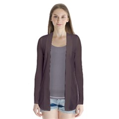 Mahogany Muse Drape Collar Cardigan by HWDesign
