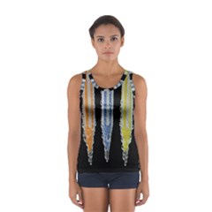 Pencil Colorfull Pattern Sport Tank Top  by artworkshop