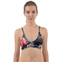 chocolate dark Wrap Around Bikini Top View1