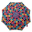 Square Plaid Checkered Pattern Hook Handle Umbrellas (Medium) View1
