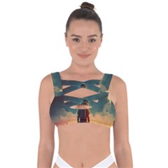 Leadership Alien Soldier Warrior Fantasy Bandaged Up Bikini Top by Ravend