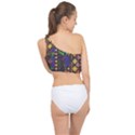 Background Graphic Spliced Up Bikini Top  View2