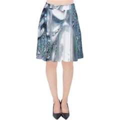 Sapphire Slime Velvet High Waist Skirt by MRNStudios
