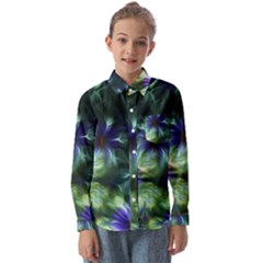 Fractalflowers Kids  Long Sleeve Shirt by Sparkle