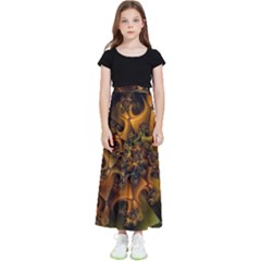 Digitalartflower Kids  Flared Maxi Skirt by Sparkle