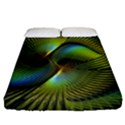 Digitalart  Waves Fitted Sheet (Queen Size) View1