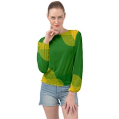 Background Pattern Texture Design Banded Bottom Chiffon Top by Ravend