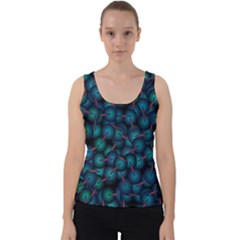 Background Abstract Textile Design Velvet Tank Top by Ravend