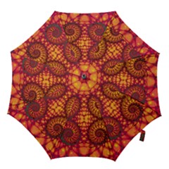 Abstract Art Pattern Fractal Design Hook Handle Umbrellas (medium) by Ravend
