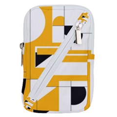 Design Pattern Yellow Background Art Belt Pouch Bag (small) by Jancukart